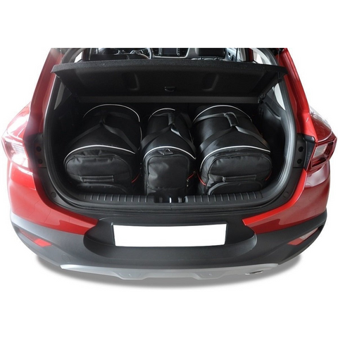 Reisetaschen-Set 3-teilig Kia Stonic 2017+ Maßgeschneidertes Kofferraum-Organizer-Zubehör