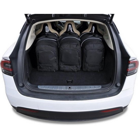 Tesla Model X 2016+ Trunk Frunk Reisetaschen-Set 7-teilig  Organizer Autoreisetaschen Zugeschnitten
