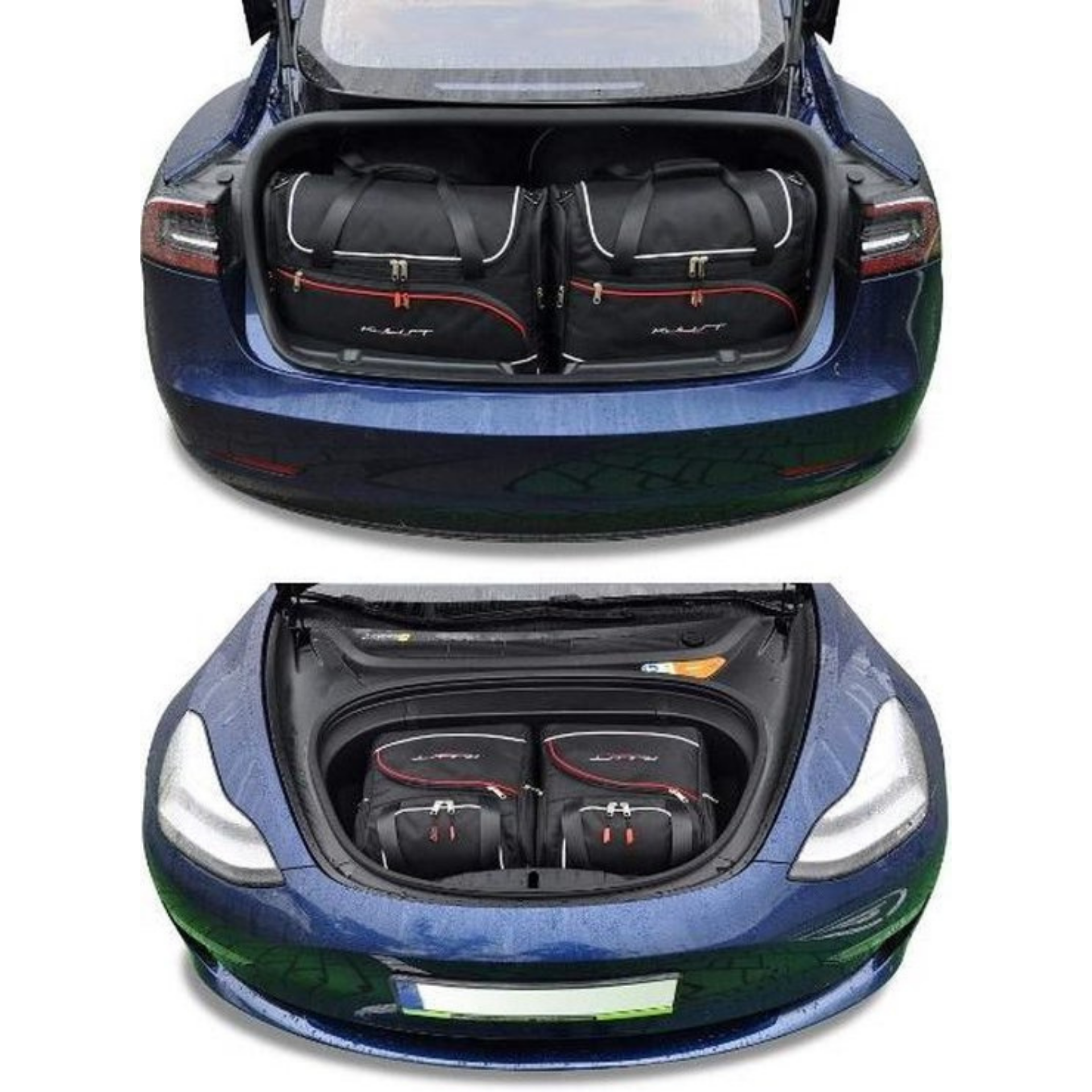 Gepäck 2 Stück für vorderen Kofferraum (Frunk) für Tesla Model 3