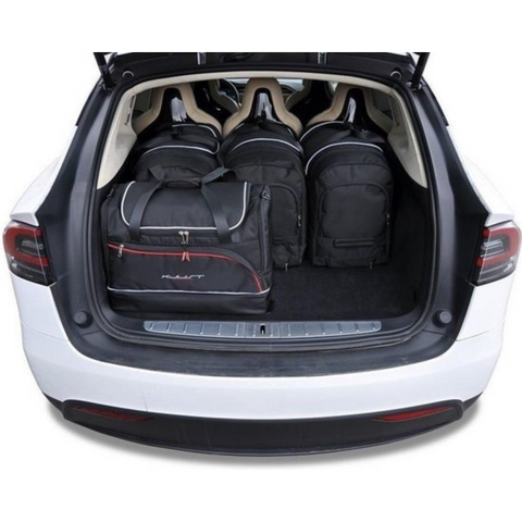 Tesla Model X 2016+ Trunk Frunk Reisetaschen-Set 7-teilig  Organizer Autoreisetaschen Zugeschnitten