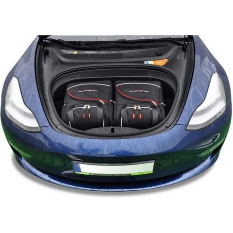 Tesla Model 3 Maßgeschneiderte Frunk Reisetaschen Set Organizer Handgepäcktasche Auto Innenausstattung
