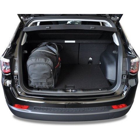 Reisetaschen-Set 4-teilig Jeep Compass 2017+ (PHEV) Maßgeschneidertes Auto-Innenraum-Kofferraum-Organizer-Zubehör