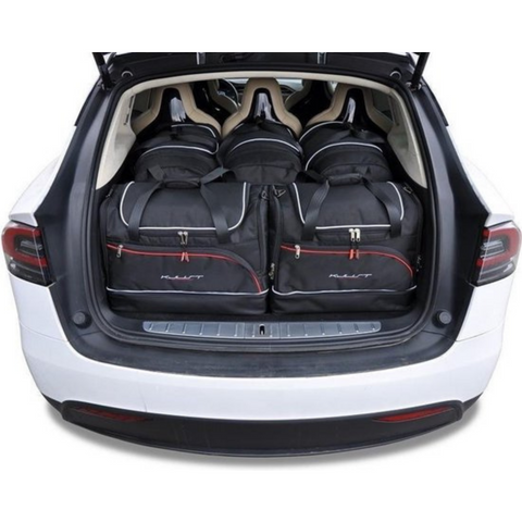 Tesla Model X 2016+ Trunk Frunk Reisetaschen-Set 7-teilig  Organizer Autoreisetaschen Zugeschnitten