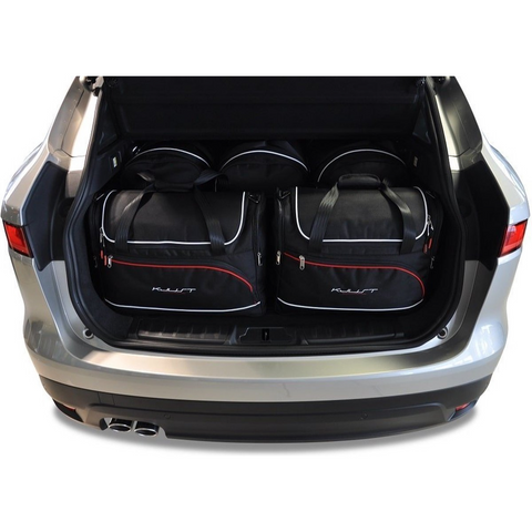 Reisetaschen-Set 5-teilig Jaguar F-Pace 2015+ Maßgeschneidert Auto-Innenraum-Kofferraum-Organizer-Zubehör