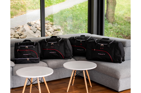 Ford Focus Hatchback 2011-2018 Reisetaschen-Set 4-teilig Kofferraum-Wochenendtaschen Autotasche