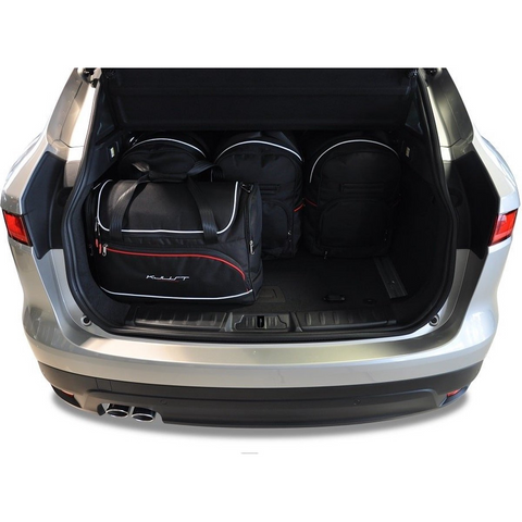 Reisetaschen-Set 5-teilig Jaguar F-Pace 2015+ Maßgeschneidert Auto-Innenraum-Kofferraum-Organizer-Zubehör