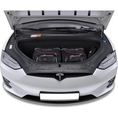 Tesla Model X 2016+ Trunk Frunk Reisetaschen-Set 7-teilig  Organizer Autoreisetaschen Zugeschnitten