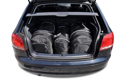 Audi A3 2003-2013 Reisetaschen-Set 3-teiliges Kofferraum-Trunk-Übernachtungstaschen-Auto nach Maß