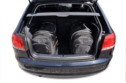 Audi A3 2003-2013 Reisetaschen-Set 3-teiliges Kofferraum-Trunk-Übernachtungstaschen-Auto nach Maß