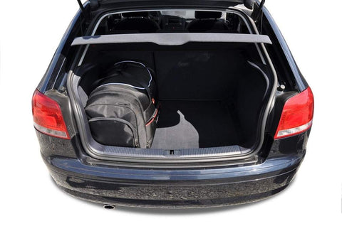 Audi A3 2003-2013 Reisetaschen-Set 3-teiliges Kofferraum-Trunk-Übernachtungstaschen-Auto nach Maß