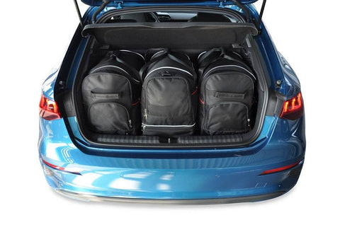  Audi A3 Sportback 2020+ Reisetaschen-Set 3-tlg. Kofferraumkoffer Übernachttaschen Auto Custom Made