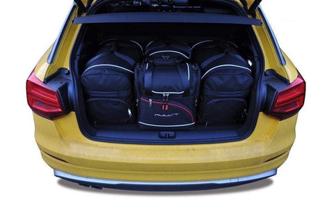 Audi Q2 2016+ Reisetaschen-Set 4-teilig Kofferraum-Übernachtungstaschen Auto nach Maß Autotaschen