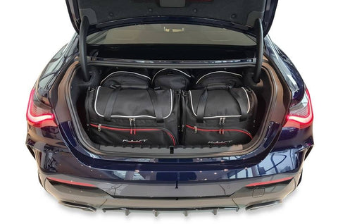 BMW 4 Serie Coupé 2020+ Reisetaschen-Set 5-teilig Kofferraum Wochenendtaschen Auto Maßgeschneidert