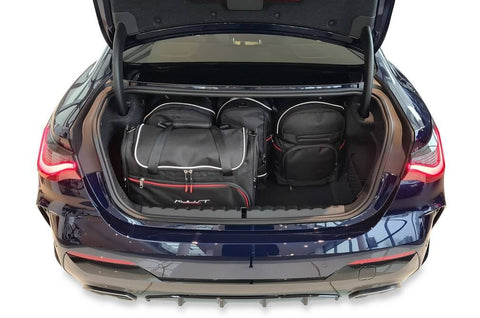 BMW 4 Serie Coupé 2020+ Reisetaschen-Set 5-teilig Kofferraum Wochenendtaschen Auto Maßgeschneidert