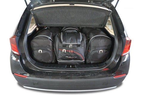 BMW X1 2009-2015 Reisetaschen-Set 4-teilig  Kofferraum-Wochenendtaschen Maßgeschneidert Autotaschen