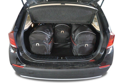 BMW X1 2009-2015 Reisetaschen-Set 4-teilig  Kofferraum-Wochenendtaschen Maßgeschneidert Autotaschen