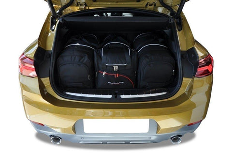 BMW X2 2017+ Reisetaschen-Set 4-teilig Kofferraum-Wochenendtaschen Auto Maßgeschneidert Autotaschen