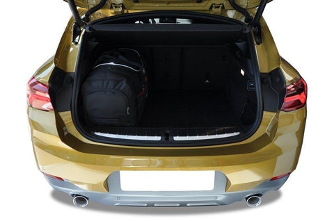 BMW X2 2017+ Reisetaschen-Set 4-teilig Kofferraum-Wochenendtaschen Auto Maßgeschneidert Autotaschen