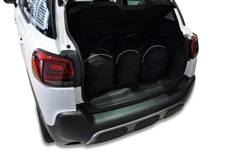 Citroën C3 Aircross 2017+ Reisetaschen-Set 3-teilige Kofferraum-Übernachtungstaschen Custom Made