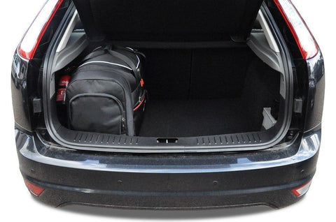 Ford Focus Hatchback 2004-2011 Reisetaschen-Set 4-teilig  Kofferraum-Übernachtungstaschen Auto