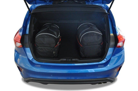 Ford Focus Hatchback 2011-2018 Reisetaschen-Set 4-teilig Kofferraum-Wochenendtaschen Autotasche