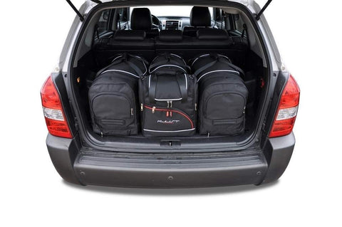 Hyundai Tucson 2004-2010 Reisetaschen-Set 4-teilig Kofferraum Wochenendtaschen Auto Maßgeschneidert