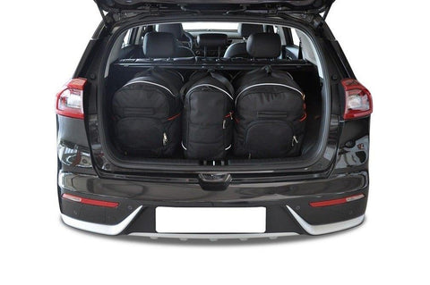 Kia Niro 2016+ Reisetaschen-Set 3-teiliges Trunk Weekend Bags Auto Maßgeschneidert Autotaschen
