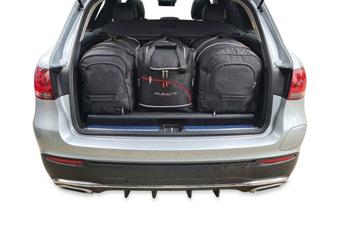 Maßgeschneidertes Reisetaschen-Set für MERCEDES-BENZ GLC PHEV 2019-2022: 4 hochwertige Taschen im Kofferraum, 30% mehr Stauraum und Reisekomfort 🛄🌟