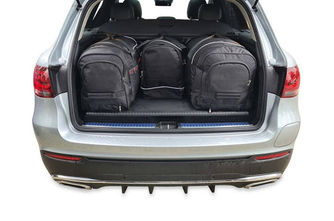 Maßgeschneidertes Reisetaschen-Set für MERCEDES-BENZ GLC PHEV 2019-2022: 4 hochwertige Taschen im Kofferraum, 30% mehr Stauraum und Reisekomfort 🛄🌟