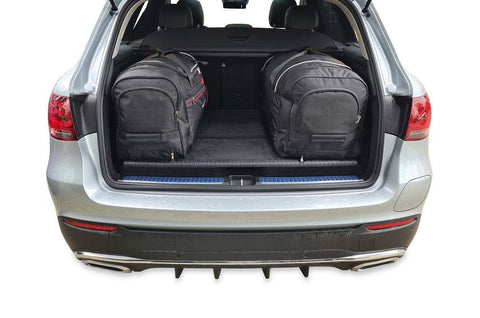 Maßgeschneidertes Reisetaschen-Set für MERCEDES-BENZ GLC PHEV 2019-2022: 4 hochwertige Taschen im Kofferraum, 30% mehr Stauraum und Reisekomfort 🛄🌟