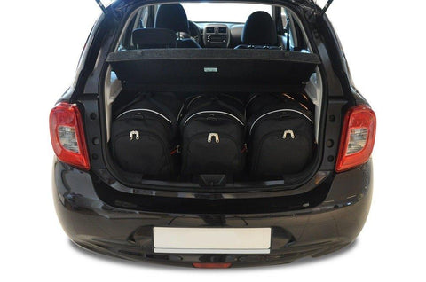 Nissan Micra 2010-2017 Reisetaschen-Set 3-teilige Kofferraum Auto nach Maß Autotaschen