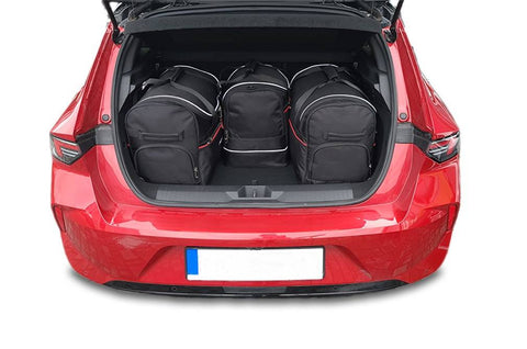 Reisetaschen-Set für OPEL ASTRA HATCHBACK PHEV 2021+ | 4 Taschen, 30% mehr Stauraum | Kostenloser Versand | 3 Jahre Garantie | Sorgenfreies Reisen 🌍