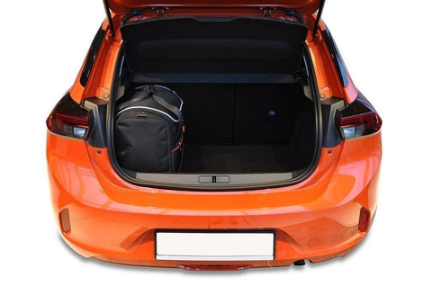 Opel Corsa 2019+ Reisetaschen-Set 3-teilige Kofferraum-Übernachtungstaschen nach Maß Autotaschen