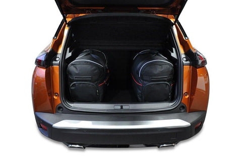 Peugeot 2008 2019+ Reisetaschen-Set 3-teilige Kofferraum-Übernachtungstaschen nach Maß Autotaschen