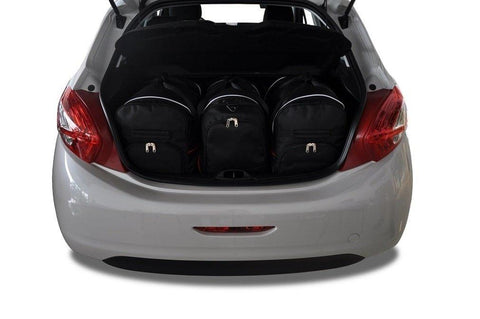 Peugeot 208 Hatchback 2012-2015 Reisetaschen-Set 3-tlg. Kofferraum-Übernachtungstaschen Autotaschen
