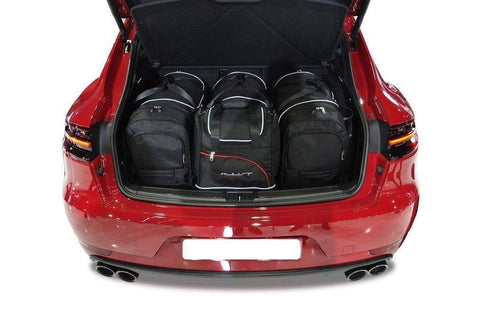 Porsche Macan 2013+ Reisetaschen-Set 4-teilig Kofferraumübernachtungstaschen nach Maß Autotaschen