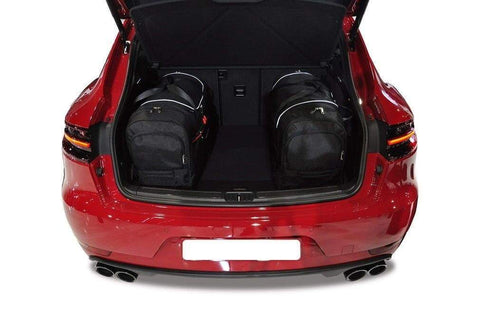 Porsche Macan 2013+ Reisetaschen-Set 4-teilig Kofferraumübernachtungstaschen nach Maß Autotaschen