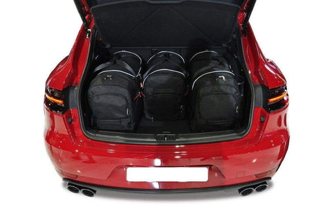 Porsche Macan 2013+ Reisetaschen-Set 4-teilig Kofferraumübernachtungstaschen nach Maß Autotaschen