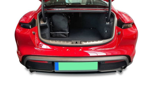 Porsche Taycan 2019+ Reisetaschen-Set 5-teilig Kofferraumübernachtungstaschen nach Maß Autotaschen