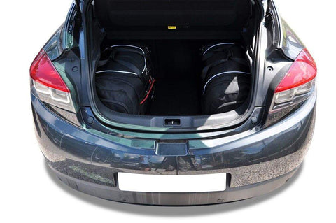 Renault Mégane Coupé 2008-2016 Reisetaschen-Set 4-teilig Kofferraum-Übernachtungstaschen Autotasche