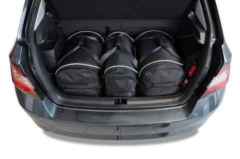 Skoda Fabia Hatchback 2014+ Reisetaschen-Set 3-teilig Kofferraum Autotaschen nach Maß Deutschland