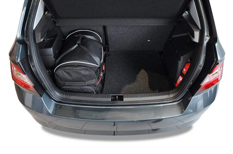 Skoda Fabia Hatchback 2014+ Reisetaschen-Set 3-teilig Kofferraum Autotaschen nach Maß Deutschland