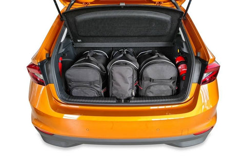 Reisetaschen-Set für SKODA FABIA HATCHBACK 2021+, 30% mehr Stauraum, 2 Trolleys, 1 Sporttasche, kostenloser Versand, 3 Jahre Garantie.
