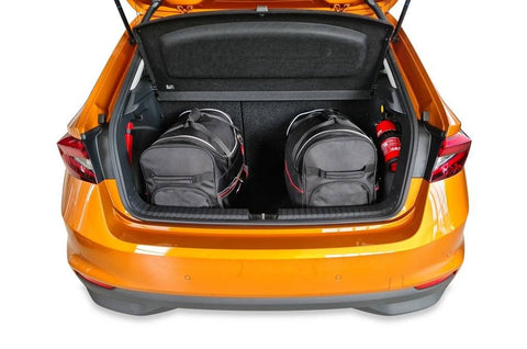 Reisetaschen-Set für SKODA FABIA HATCHBACK 2021+, 30% mehr Stauraum, 2 Trolleys, 1 Sporttasche, kostenloser Versand, 3 Jahre Garantie.