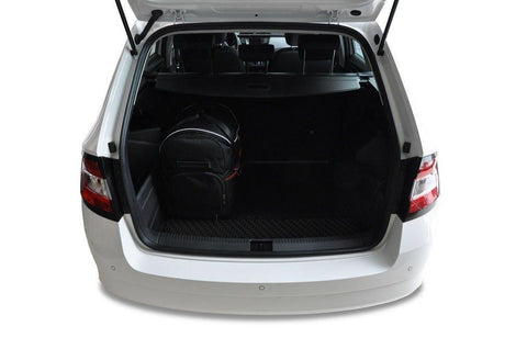 Skoda Fabia Combi 2014+ Reisetaschen-Set 5-teilig Kofferraum Auto Maßgeschneiderte Autotaschen