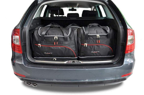 Skoda Superb Combi 2010-2015 Reisetaschen-Set 5-teilig Kofferraum Auto Maßgeschneiderte Autotaschen