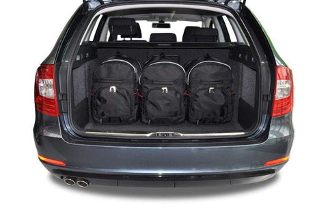 Skoda Superb Combi 2010-2015 Reisetaschen-Set 5-teilig Kofferraum Auto Maßgeschneiderte Autotaschen