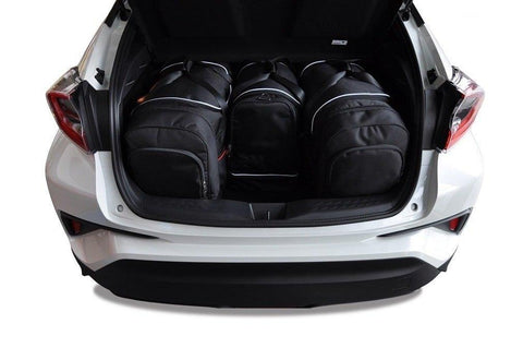Toyota C-HR 2016+ Reisetaschen-Set 4-teilig Trunk Overnight Bags Auto nach Maß Autotasche