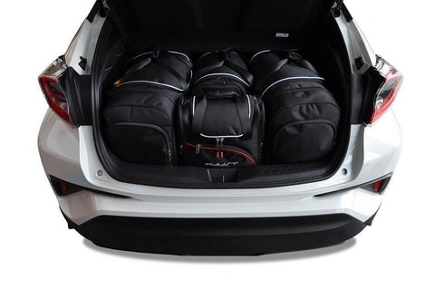 Toyota C-HR 2016+ Reisetaschen-Set 4-teilig Trunk Overnight Bags Auto nach Maß Autotasche
