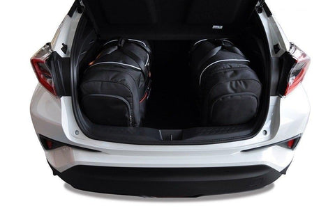 Toyota C-HR 2016+ Reisetaschen-Set 4-teilig Trunk Overnight Bags Auto nach Maß Autotasche